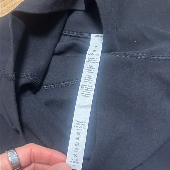 Lululemon Black Align High Rise Shorts 10” Inseam - Picture 3 of 6